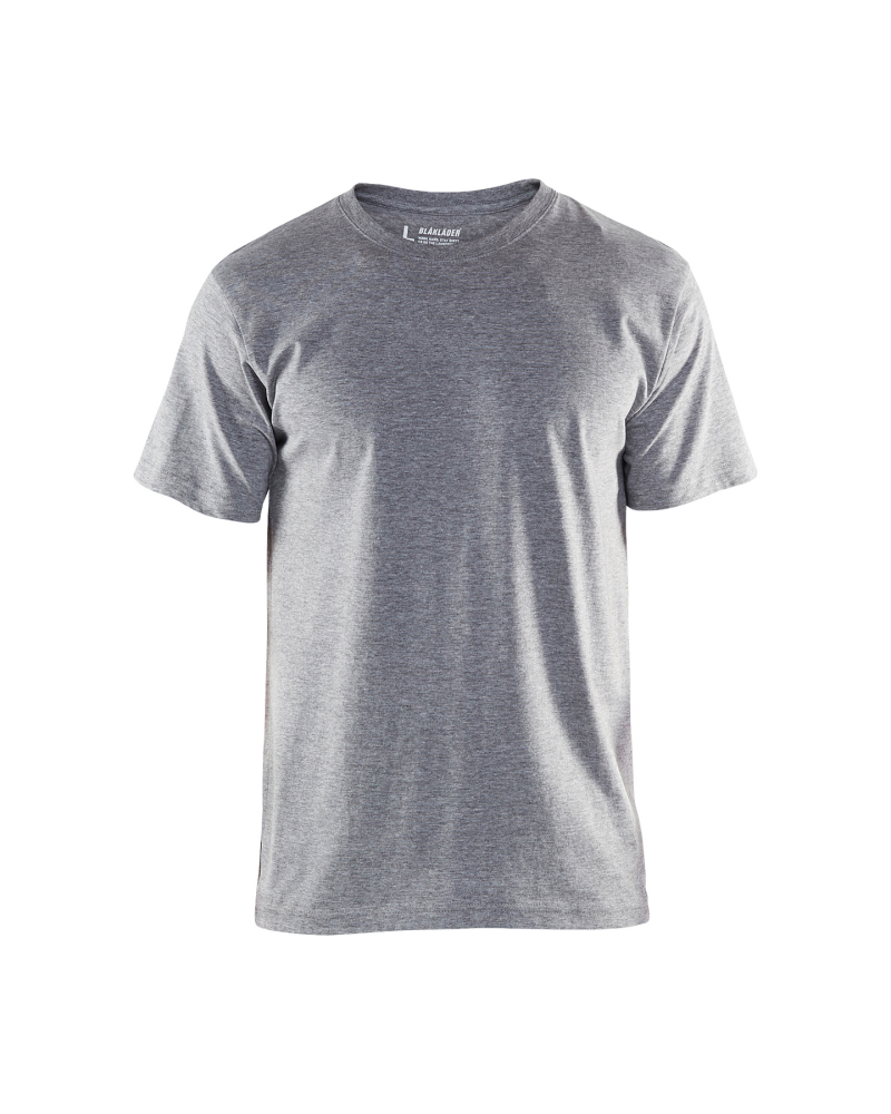 T-SHIRT BLÅKLÄDER 3525 1043 GRÅMELERAD, XS