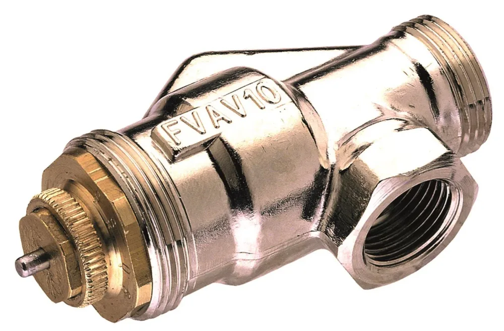 MMA FVAV-10 Termostatventil avig vinkel, med förinställning G10