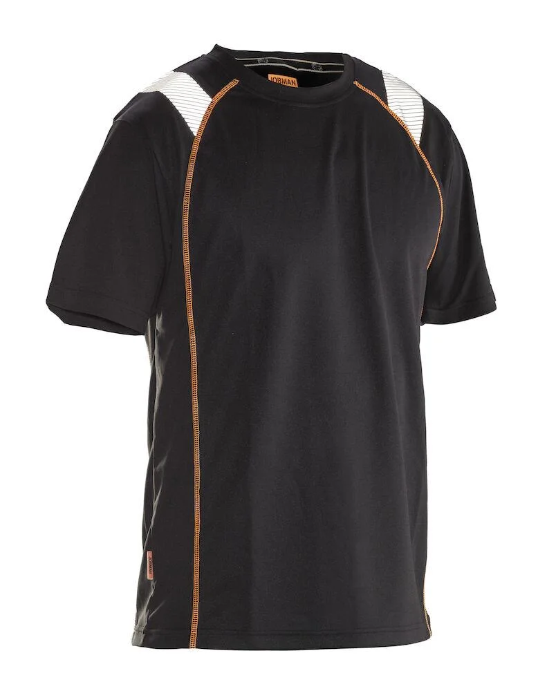 Jobman Vision 5620 T-shirt svart/orange XS