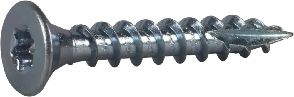 ESSVE 123203 Träskruv 6 mm Ø, TX30, helgängad, försänkt, FZB 70 mm, 100-pack