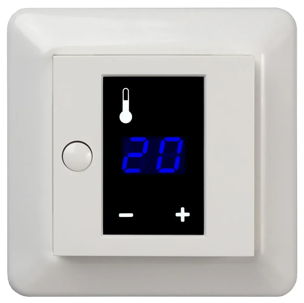 Elko RS Termostat med display, 3600W, vit