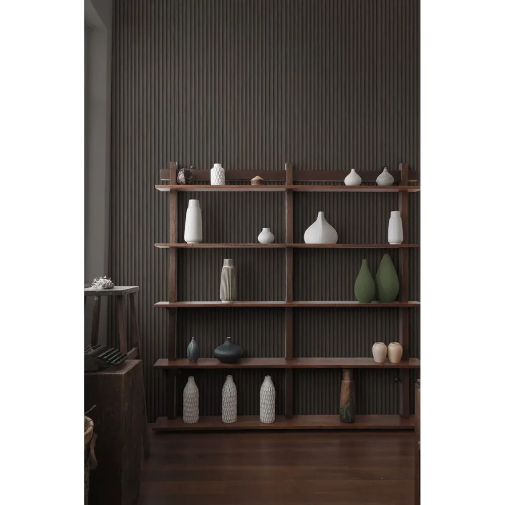 Journey to the East Teak Charcoal 91862 Svart Tapet | Stuvbutiken - Bild 3