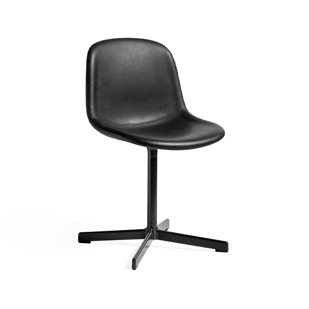 Neu 10 Upholstery kontorsstol, Läder sense black-snurrstativ i soft black