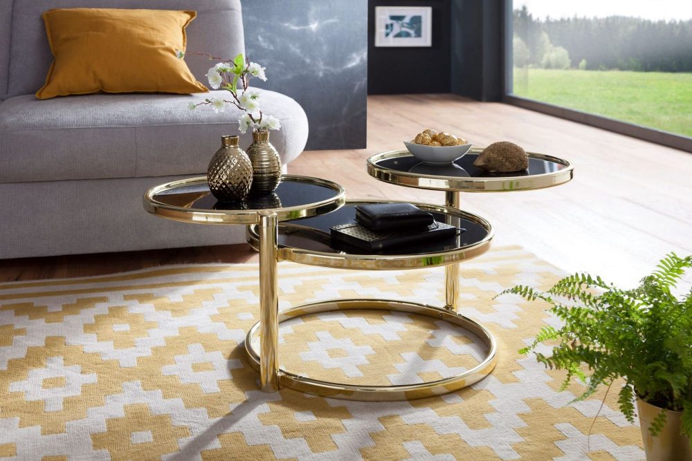Tarwater Soffbord 58 cm med Förvaring Hyllor Runt