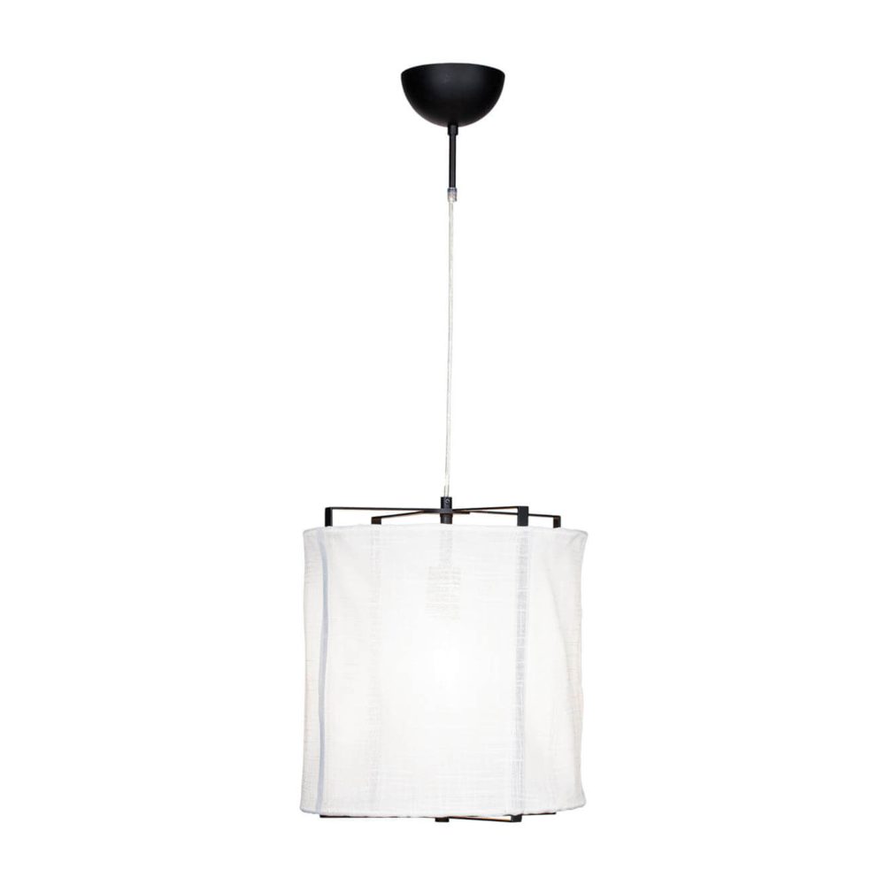 Softy pendel Ø35 cm, Mattvit-mattsvart