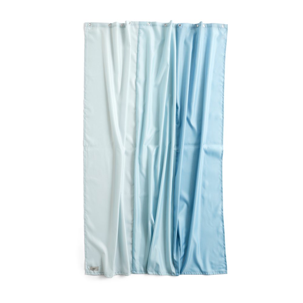 Aquarelle Vertical duschdraperi 180x200 cm, Ice blue