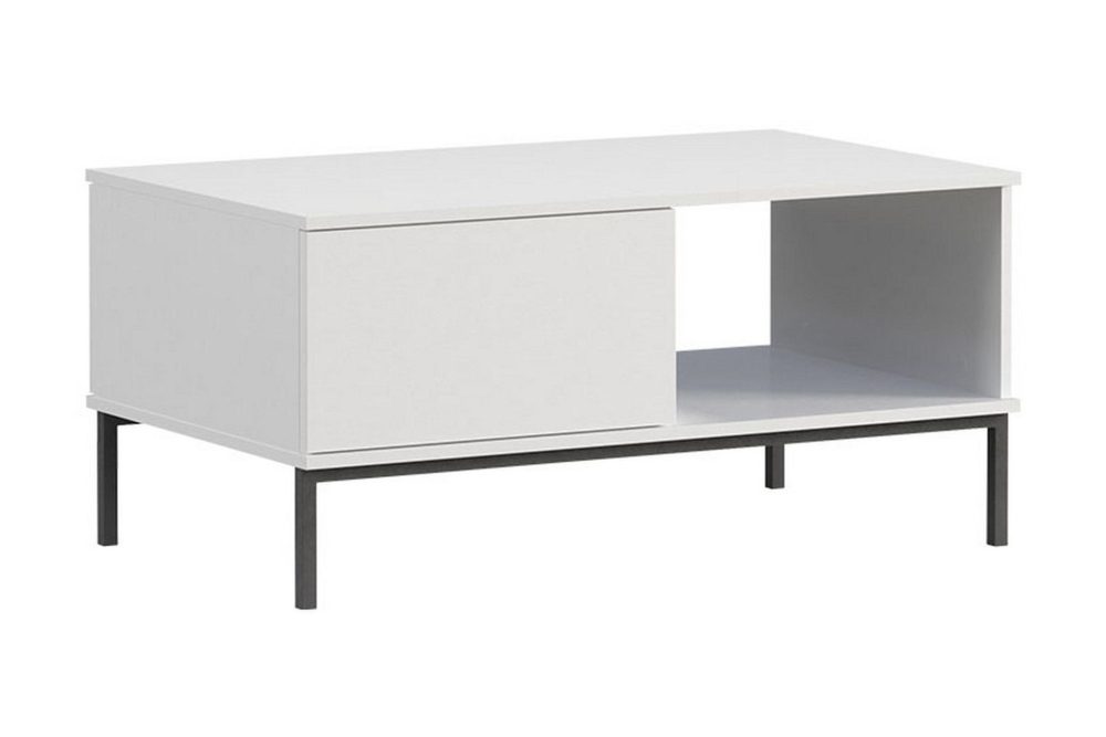 Querty Soffbord 100 cm med Förvaring Hylla + Låda