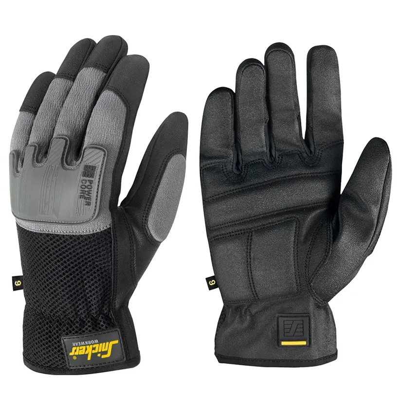Snickers Workwear 9585 Power Core Handske svart/stengrå 8