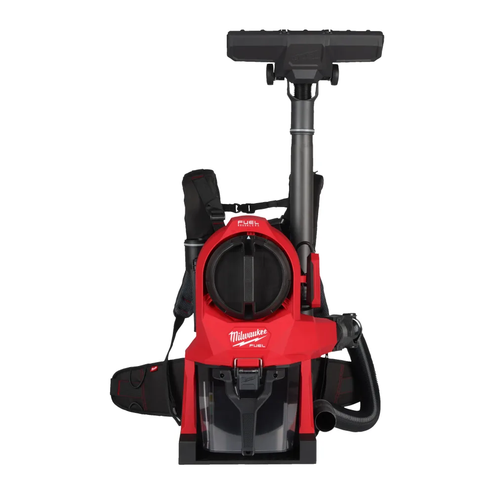 Milwaukee M18 FBPV2-0 Ryggburen dammsugare utan batteri och laddare