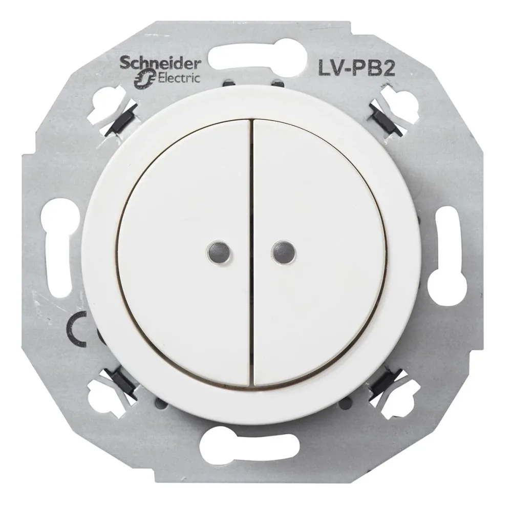 Schneider Electric WDE011072 Klenspänningsknapp vit 4-pol - Bild 2