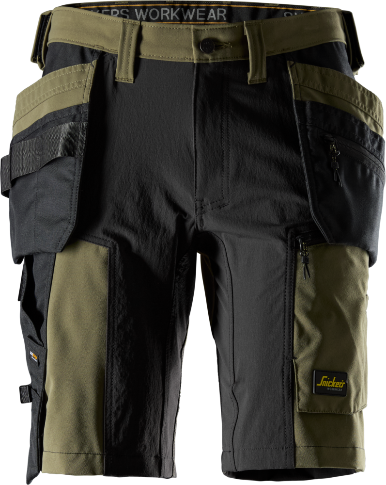 STRETCHSHORTS AW HF KHAKIGRÖN/SVART STL 56