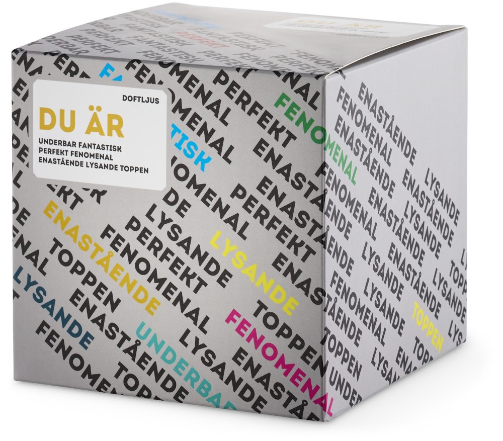 Budskap Doftljus, Stefa, brinntid 35 h, 300 gr
