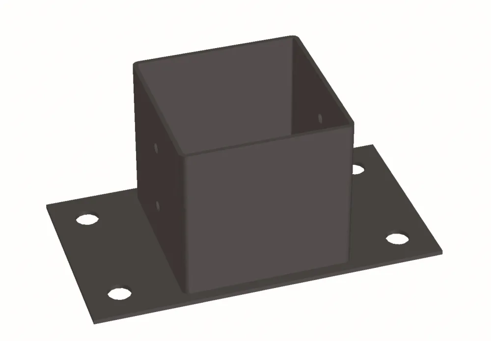 Jabo 35146 Stolpsko svart 96x96x70 mm