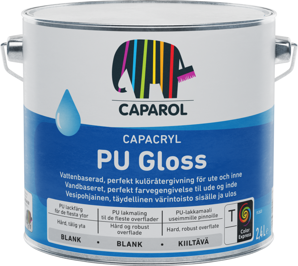 LACKFÄRG CAPAROL PU-GLOSS BAS T 2,4L