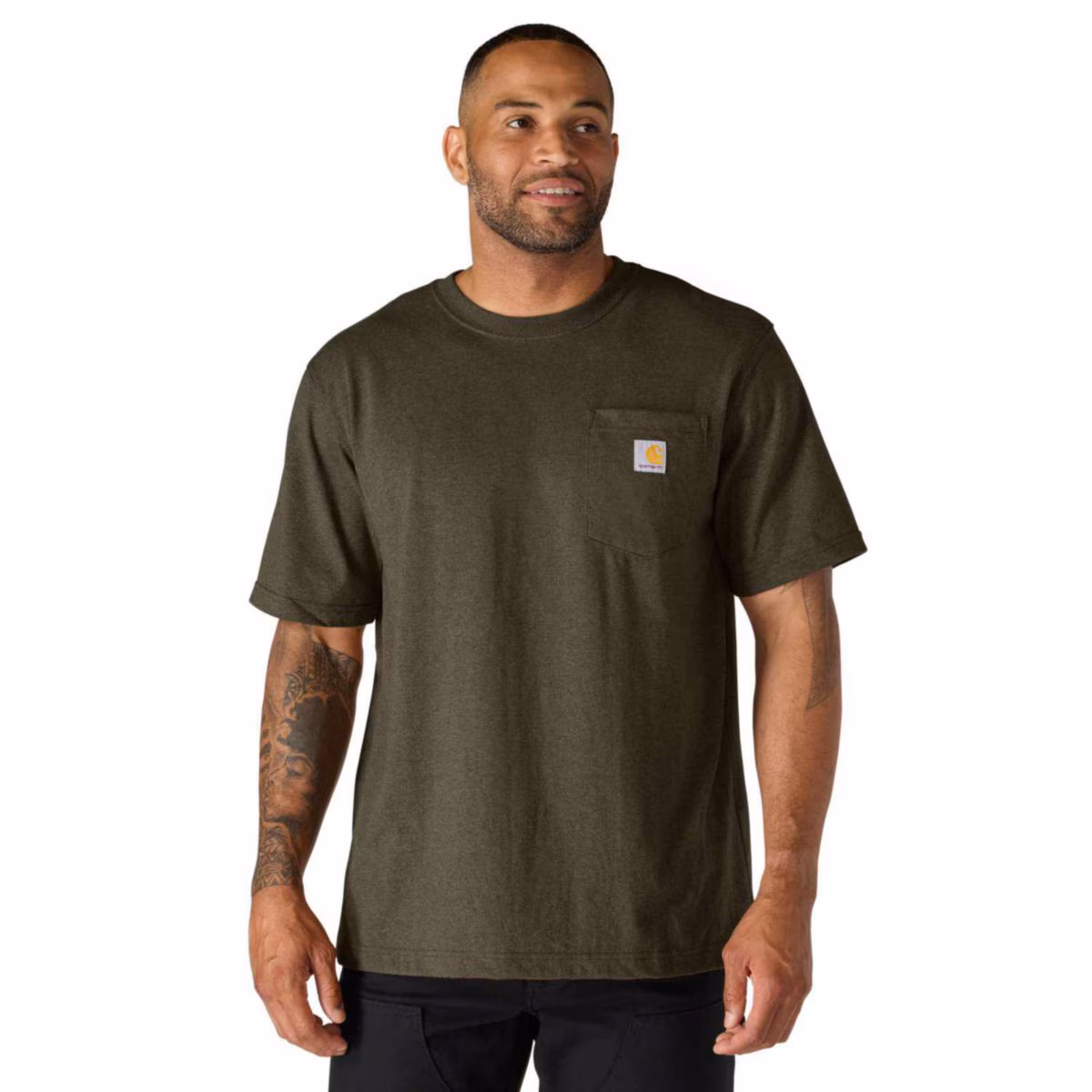 Kjøp Carhartt T-skjorte, Pocket, Mørk brun