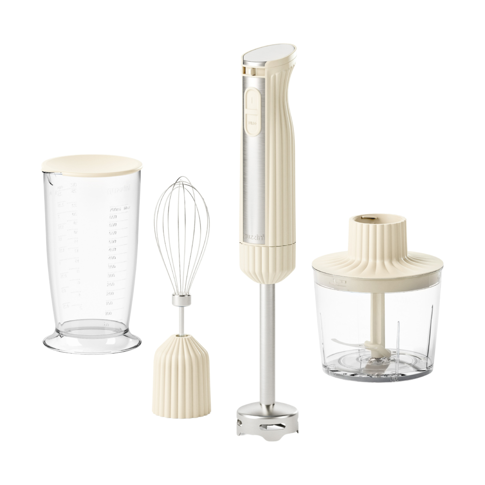 Sous chef stavmixer, Cream, 4 delar
