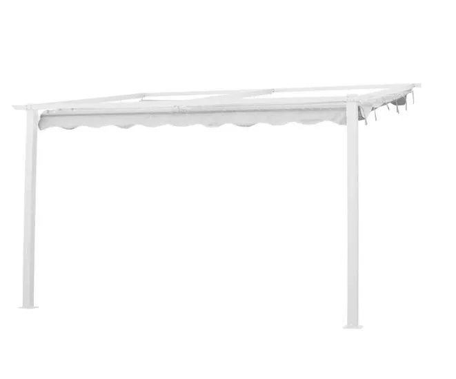 Jabo 10040 Pergola väggfast, 4 x 4 m Vit - Bild 2