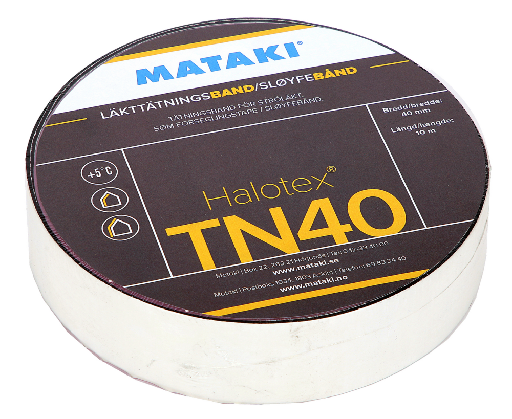 LÄKTTÄTNINGSBAND MATAKI TN40 HALOTEX BUTYL 40MMX10M