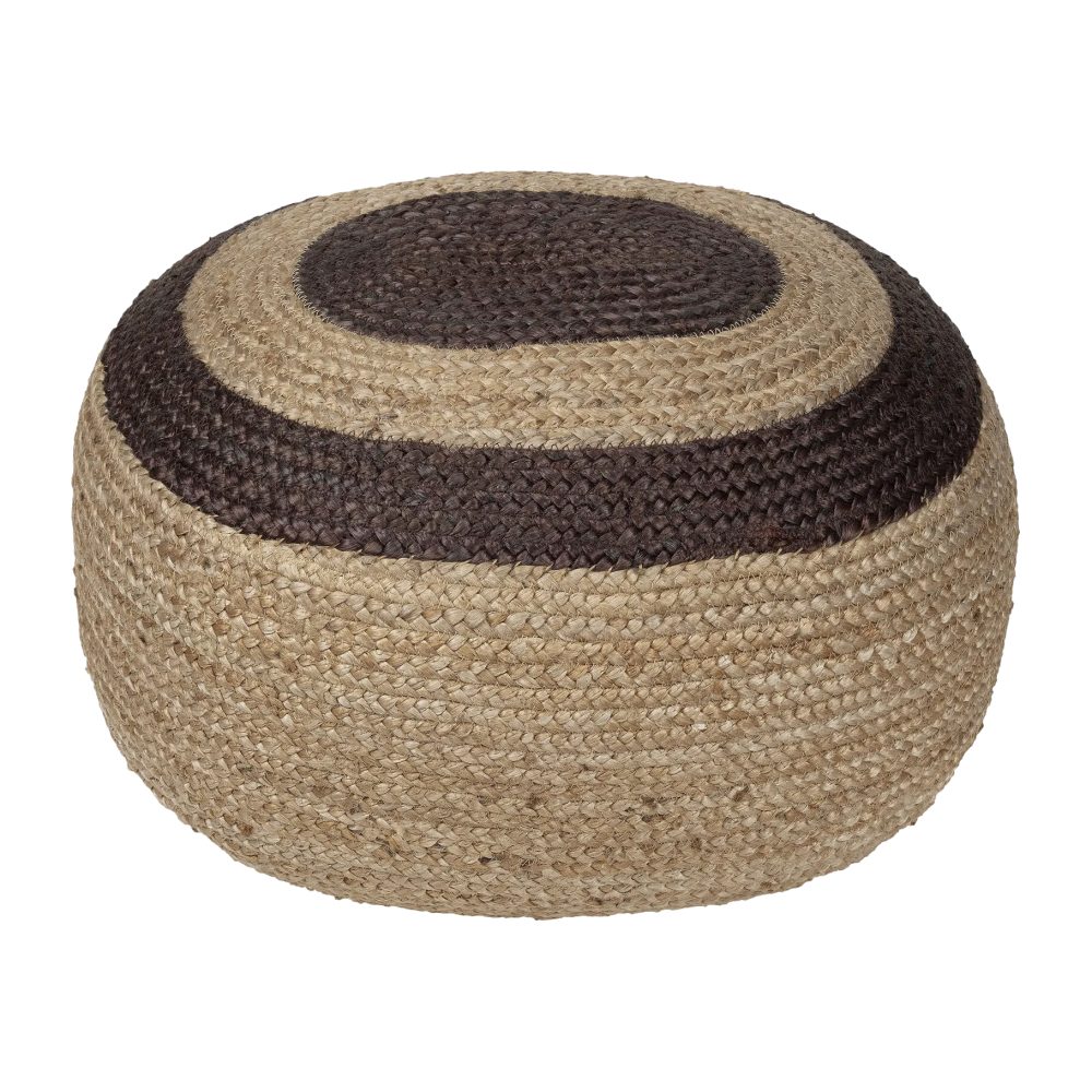 Melooni sittpuff jute, Jute-mörkbrun