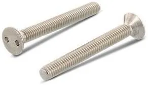 Schäfer & Peters 910326 12 Säkerhetsskruv med tvåhålsdrift, försänkt huvud, M6 M6 x 12 mm, 100-pack