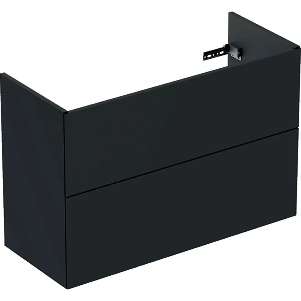 Ifö Elegant Tvättställsskåp 2 lådor, svartmatt Bredd: 90 cm - Bild 2