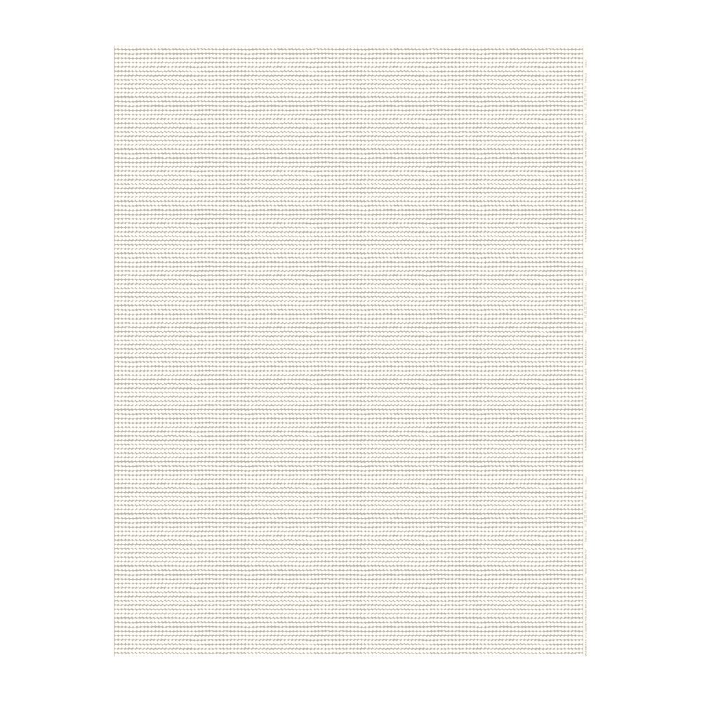 Mini Räsymatto bomullstyg, beige-vit
