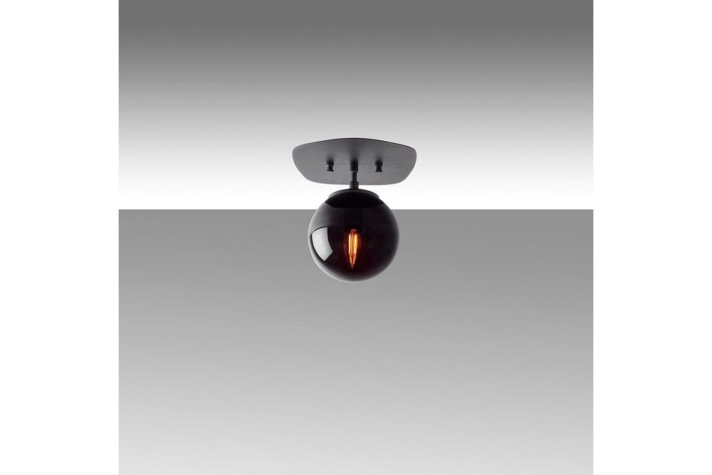 Taklampa Ariofield (20 x 25 x 25 cm) Svart