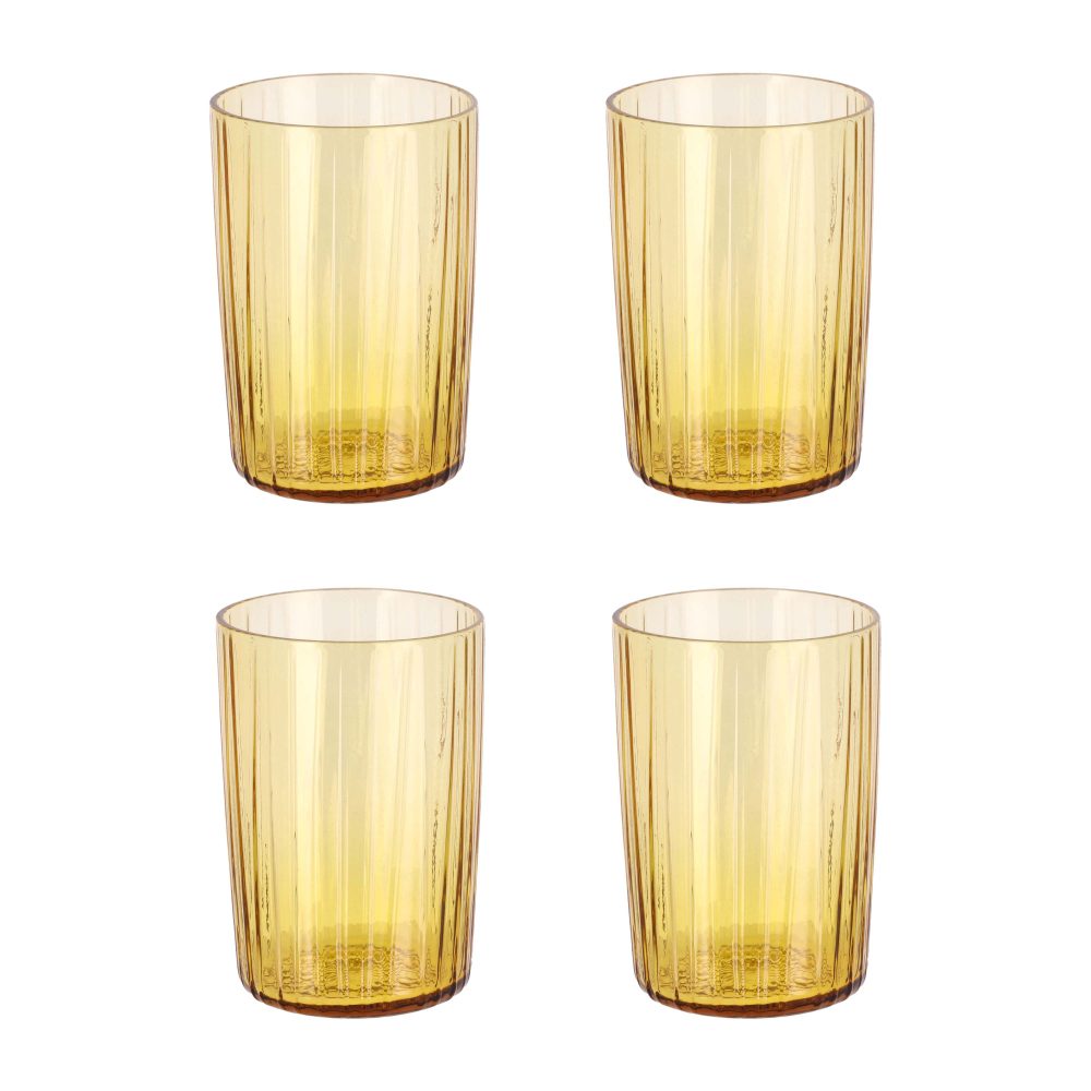 Kusintha vattenglas 28 cl 4-pack, Amber
