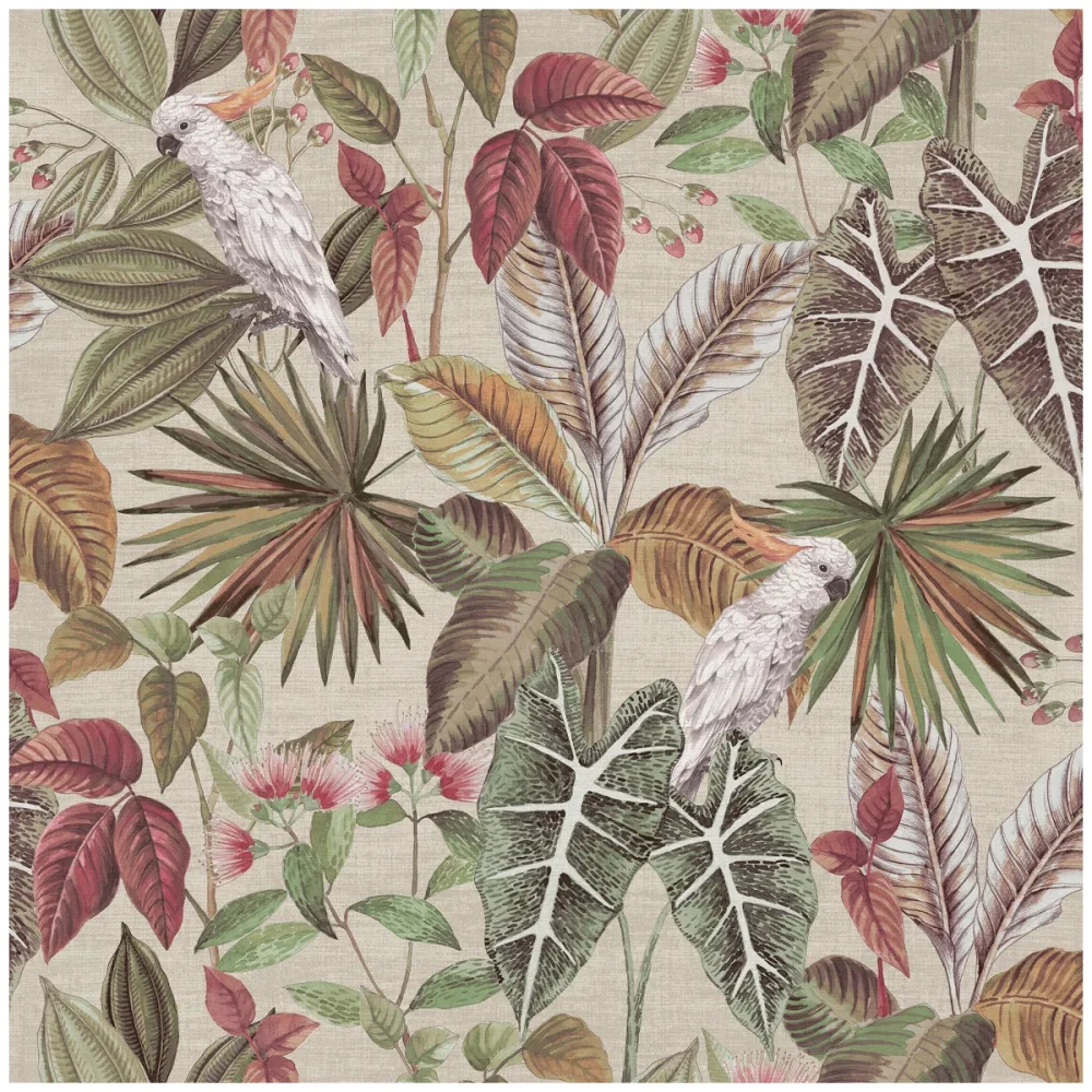 Fantasia III Vintage Parrot Multi 296908 Flerfärgad Tapet | Stuvbutiken - Bild 2