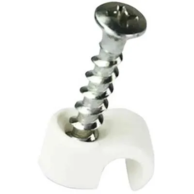 Schneider Electric 2190041 Skruvclips TCS, med skruv, vit, 18-22 mm, 50-pack