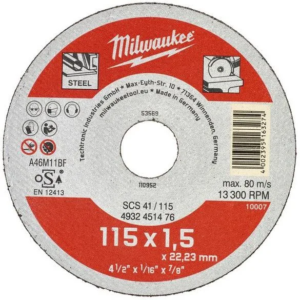 Milwaukee SCS 41 Contractor Kapskiva 125x1 mm - Bild 2