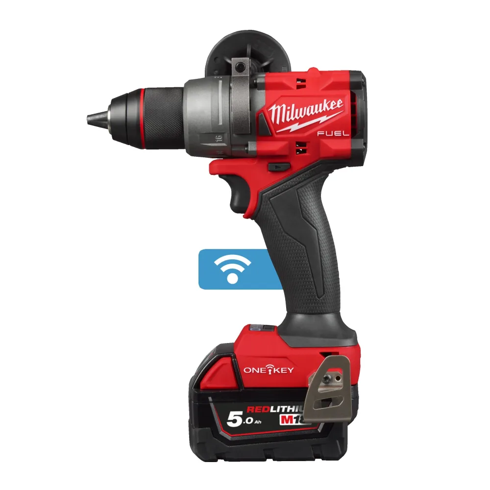 Milwaukee M18 ONEDD3-502X Borrmaskin med batteri och laddare