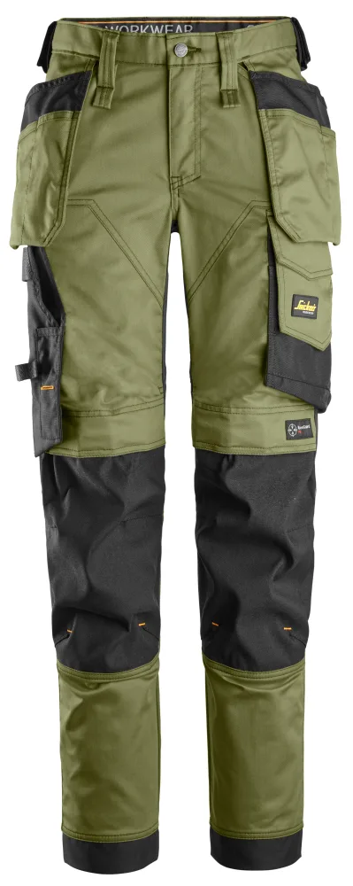 Snickers Workwear 6247-3104 Arbetsbyxa khakigrön/svart 40