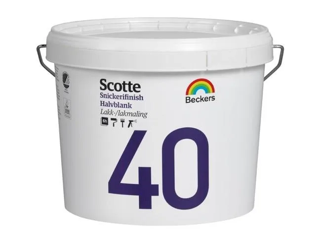 Beckers Scotte 40 Snickerifinish Lackfärg halvblank Valfri kulör - Bild 2