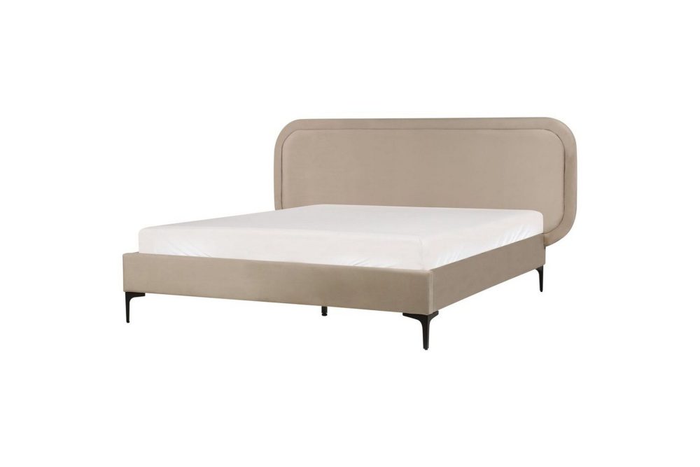 Dubbelsäng Suzette med lamellram Beige, 160x200 cm