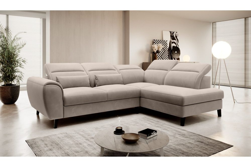 Sajda Bäddsoffa m. Schäslong 3-sits