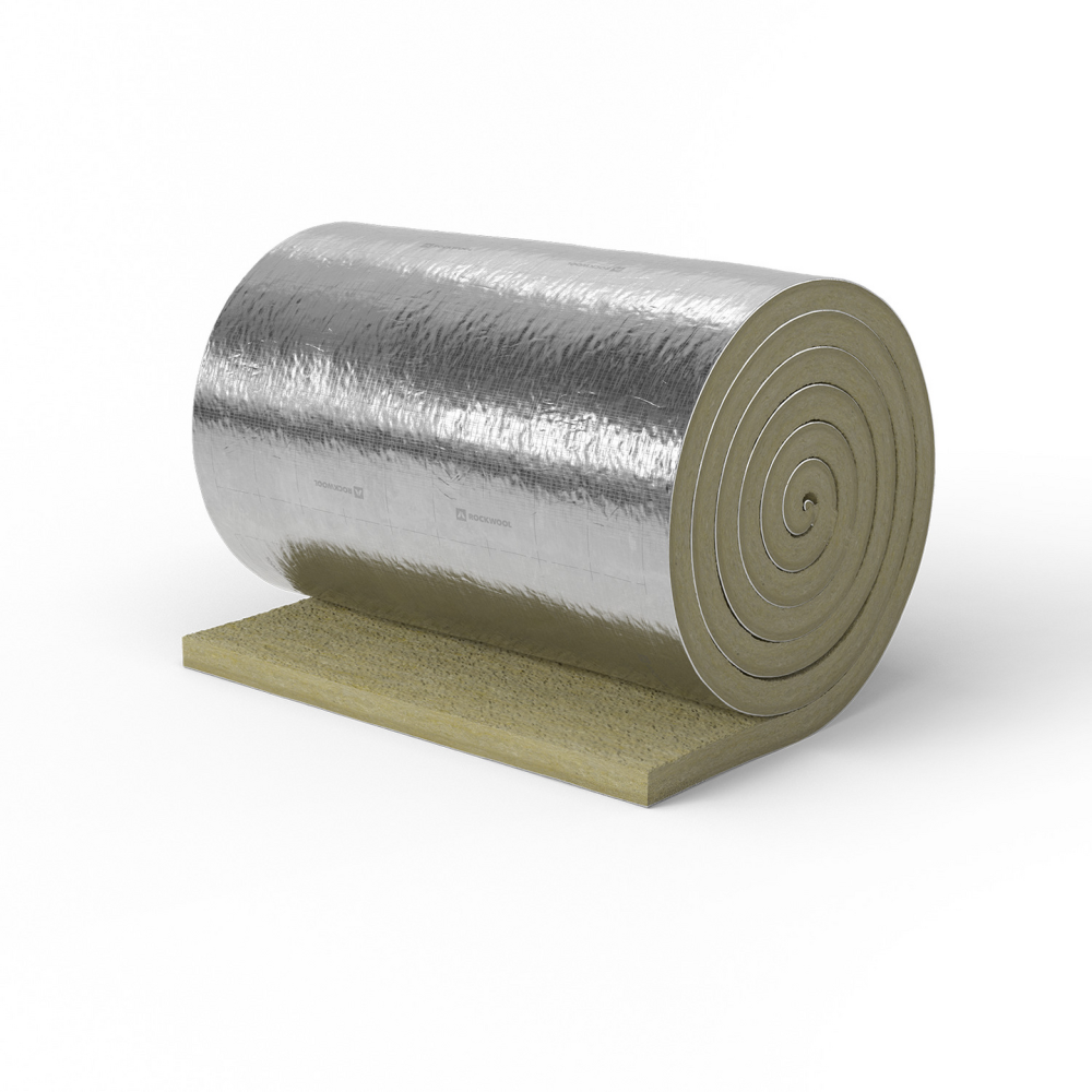 LAMELLMATTA ROCKWOOL ALU PROLIT, 060X1000X5000 4,00M2/PKT