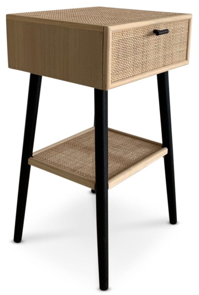 React sängbord - Rotting / Svart