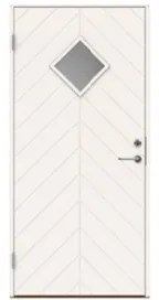 Swedoor P-1400 Ytterdörr vit (S 0502-Y) 888x1980 mm