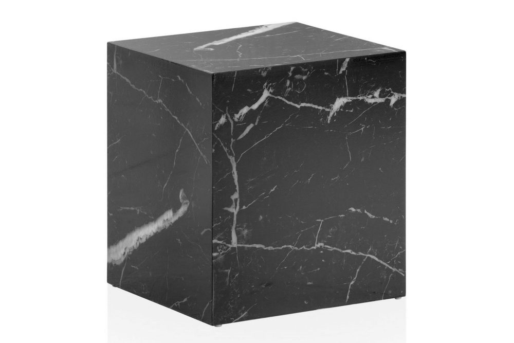 Soffbord Wohnling MONOBLOC marmorausseende 40x40x45 cm, modern stil Marmor Svart