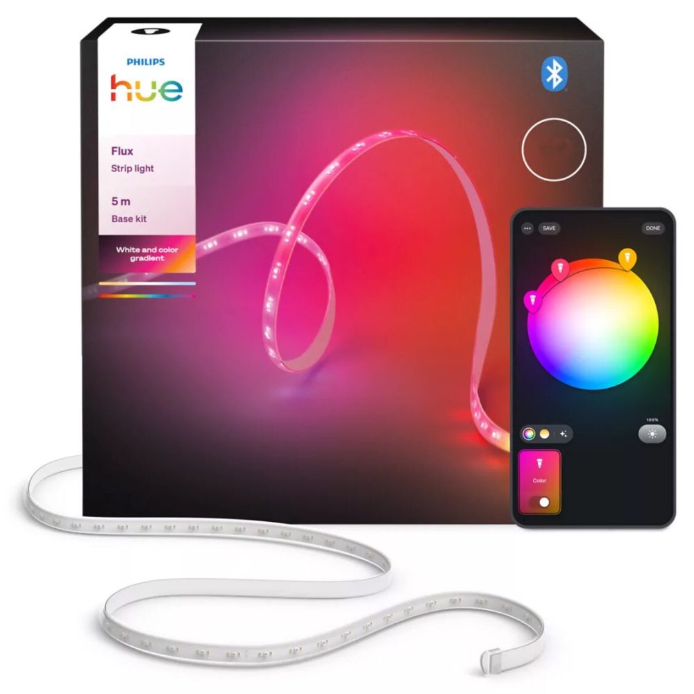 Kjøp Philips Hue LED-ljusslynge Flux HUE, 16W, innendørs, 4 m