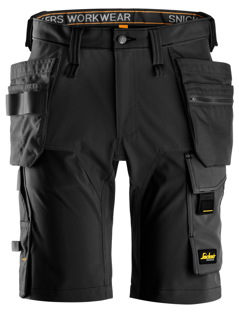 SHORTS SNICKERS WORKWEAR 6175 SVART 52, 4-VÄGSSTRECH HF AW