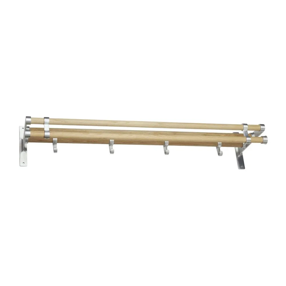 Habo Elegant Plus Hatthylla Aluminium/svart, 1000 mm - Bild 2