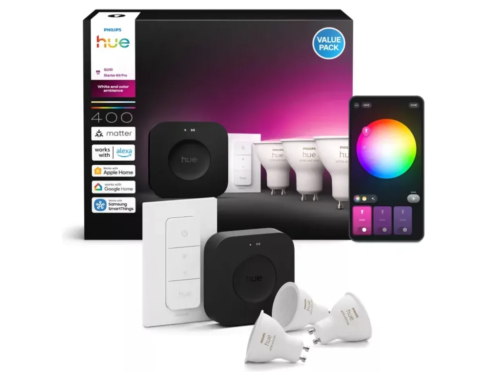 Philips Hue Huewca 929003666513 Startpaket 3 ljuskällor