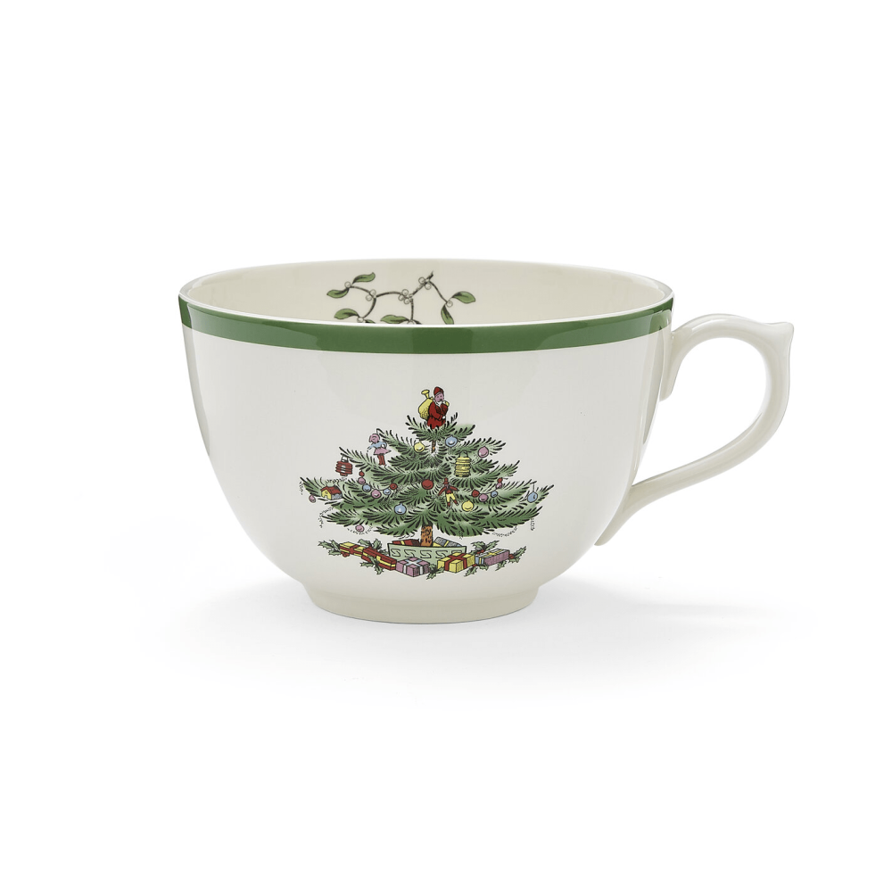 Christmas Tree jumbomugg, White-green-red, 56 cl