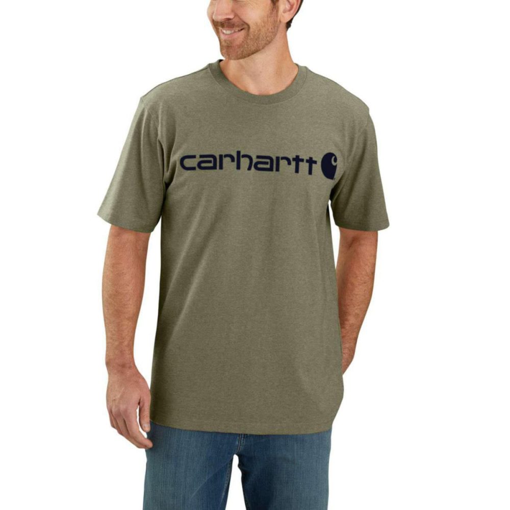 Kjøp Carhartt T-skjorte Logo, olivgrønn