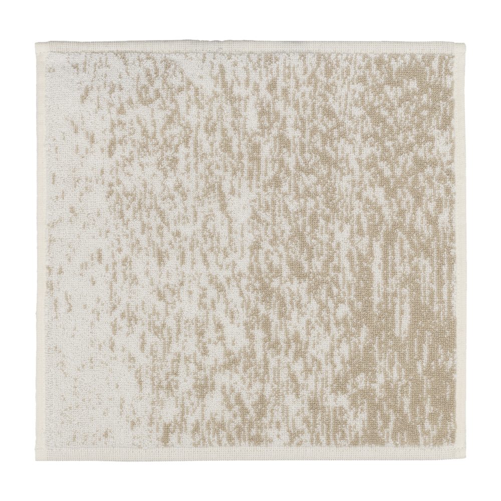 Kuiskaus handduk mini 30x30 cm, vit-beige