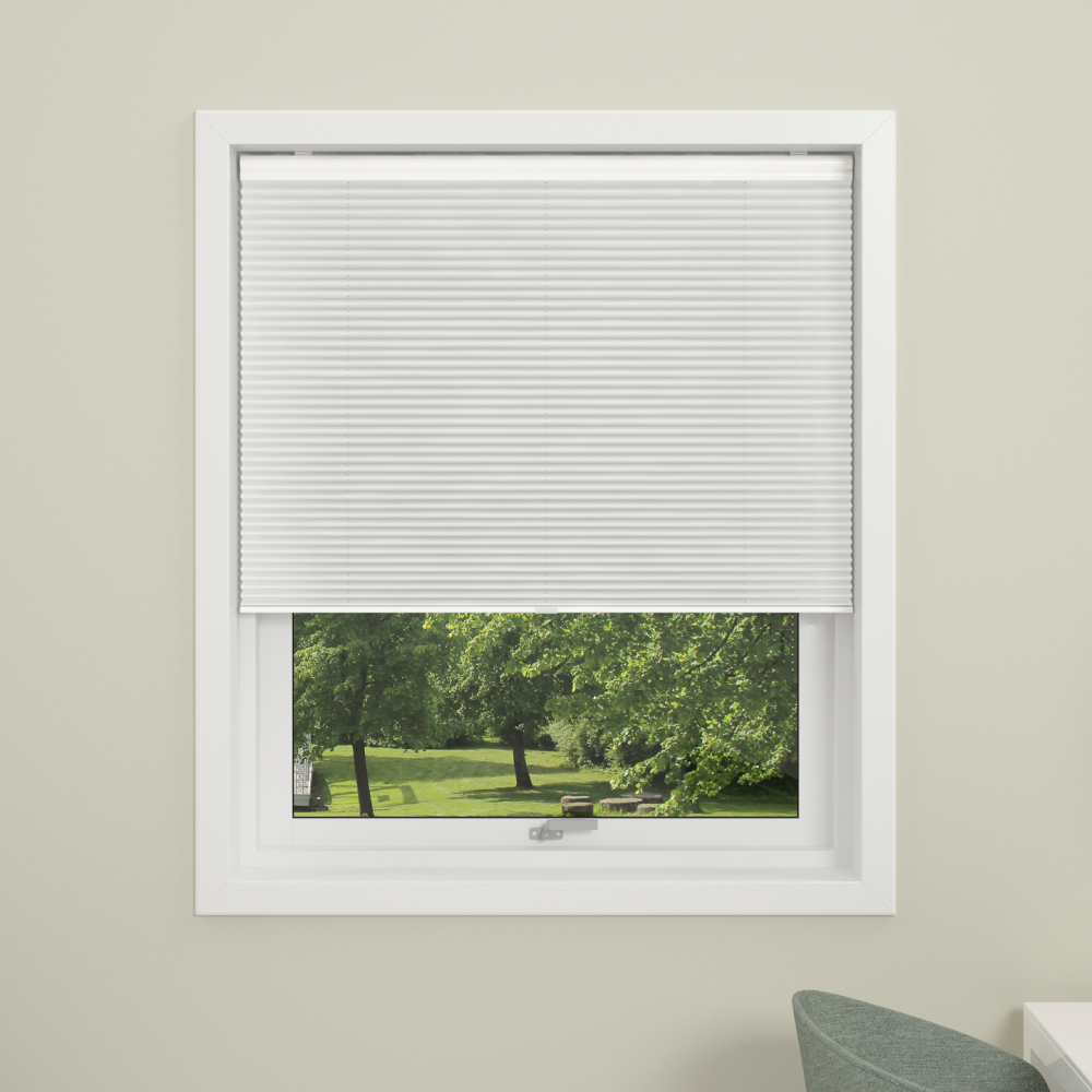 PLISSÉ TOUCH DEBEL TRÅDLÖS VIT 90X210