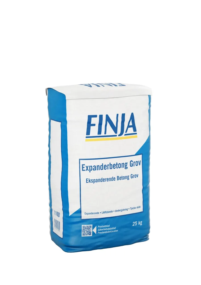 Finja 5511605 Expanderbetong 25 kg, grov