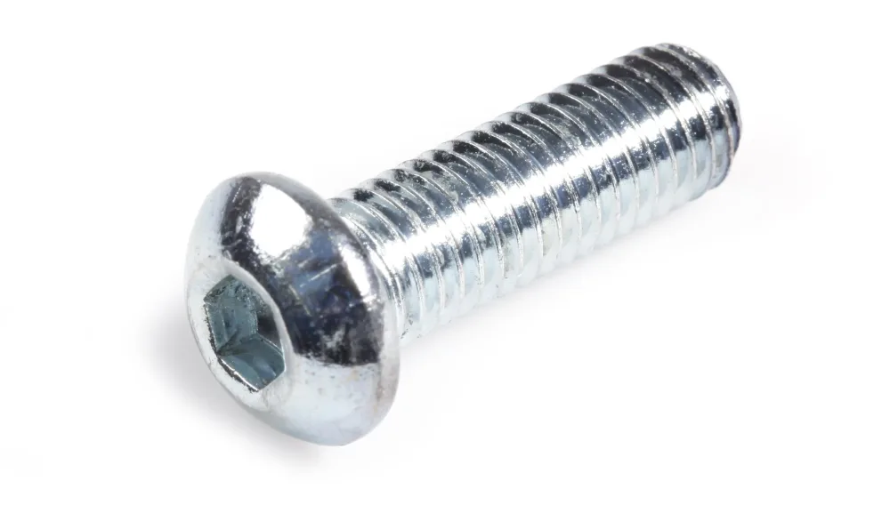 REYHER 073801100100035 Insexskruv M10 K6S 10.9, FZB, ISO 7380 M10 x 35 mm, 100-pack